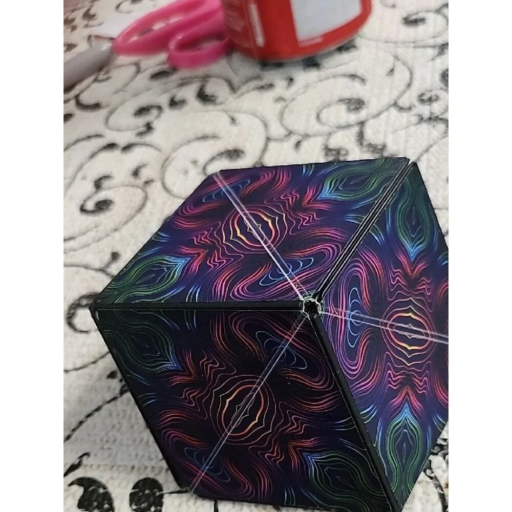 Shasibo Magnetic  Multicolor Patterned Puzzle Cube